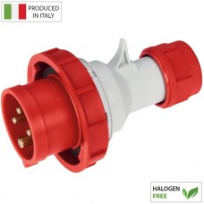 Βιομηχανικό Φις Αρσενικό 16A 4P 400V Κόκκινο IP67 EC69073